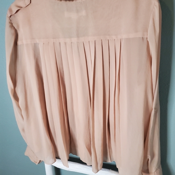 Bcbgeneration Sheer long sleeve blouse Large - Picture 9 of 11